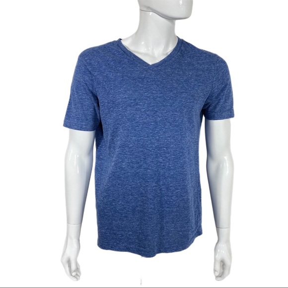 Arizona Men’s Short Sleeve Blue V-Neck Tee - Picture 1 of 7